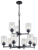 Winslow Black Chandelier 9-Light