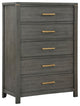 Kieran 5-drawer Bedroom Chest Grey