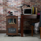 Lina Rustic Mesh Coffee Table, Walnut