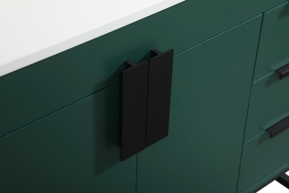 Home Living 22" Modern Green-Light Bathroom Vanity