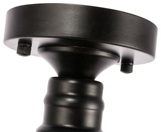 Elegant Lighting LD6249 Lyle 1 Light 8"W Semi-Flush Ceiling - Black