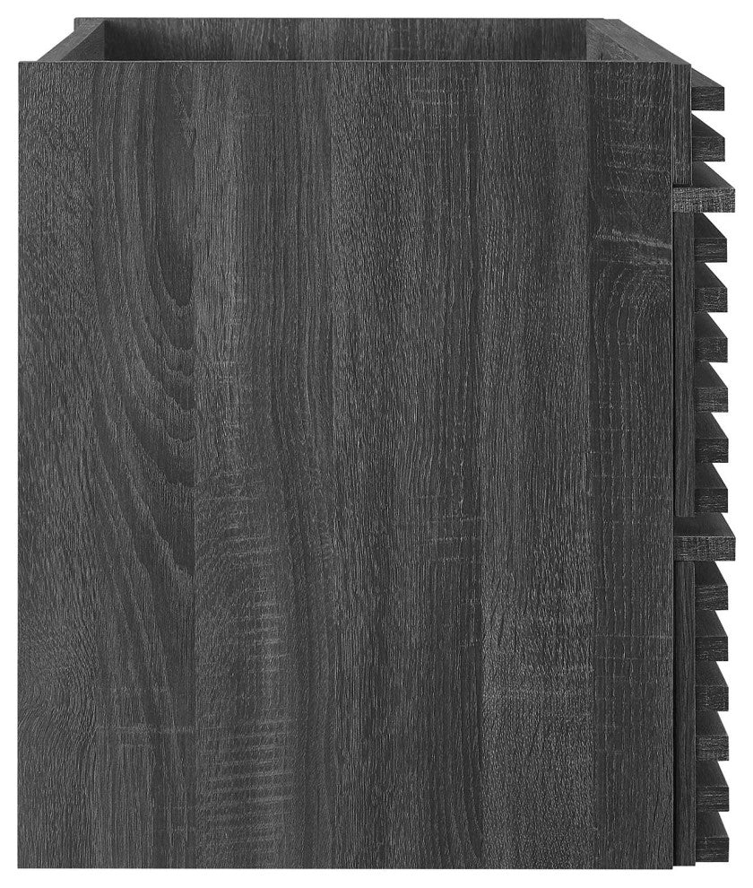Render 30" Wall-Mount Bathroom Vanity, Charcoal