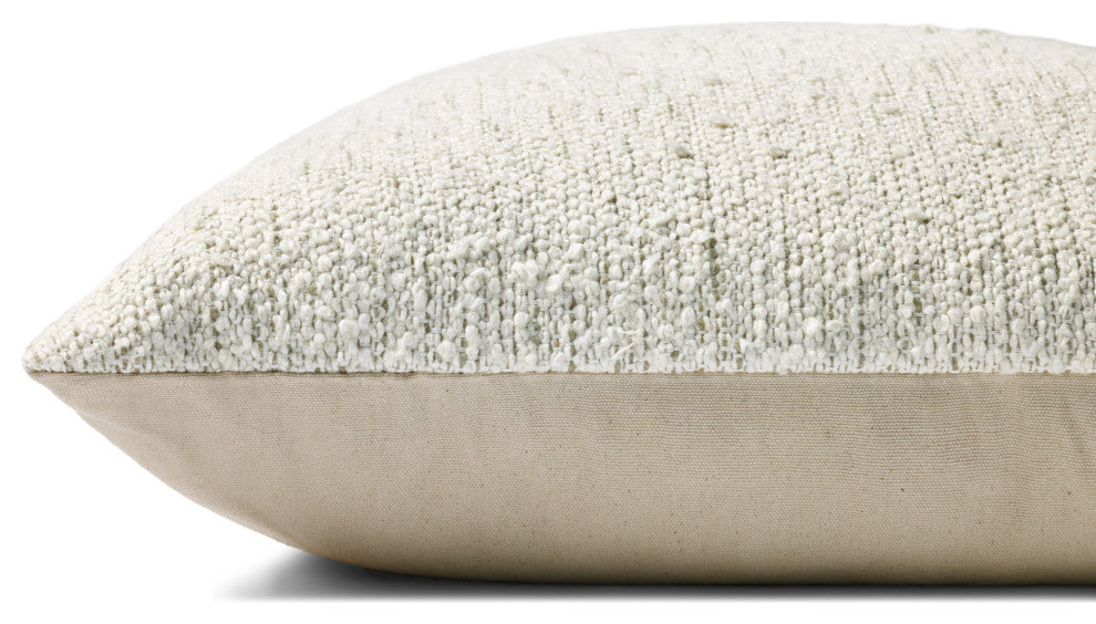 Loloi PLL0192 Ivory / Moss 22'' x 22'' Cover WithDown