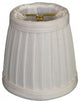 Pleated Empire Chandelier Lampshade Size 4, Beige, Eggshell, Set of 6
