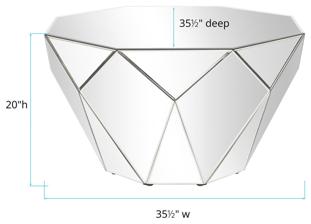 Howard Elliott Faceted Accent Table