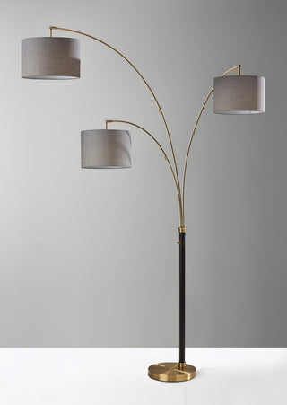 Bergen 3 Arm Arc Lamp