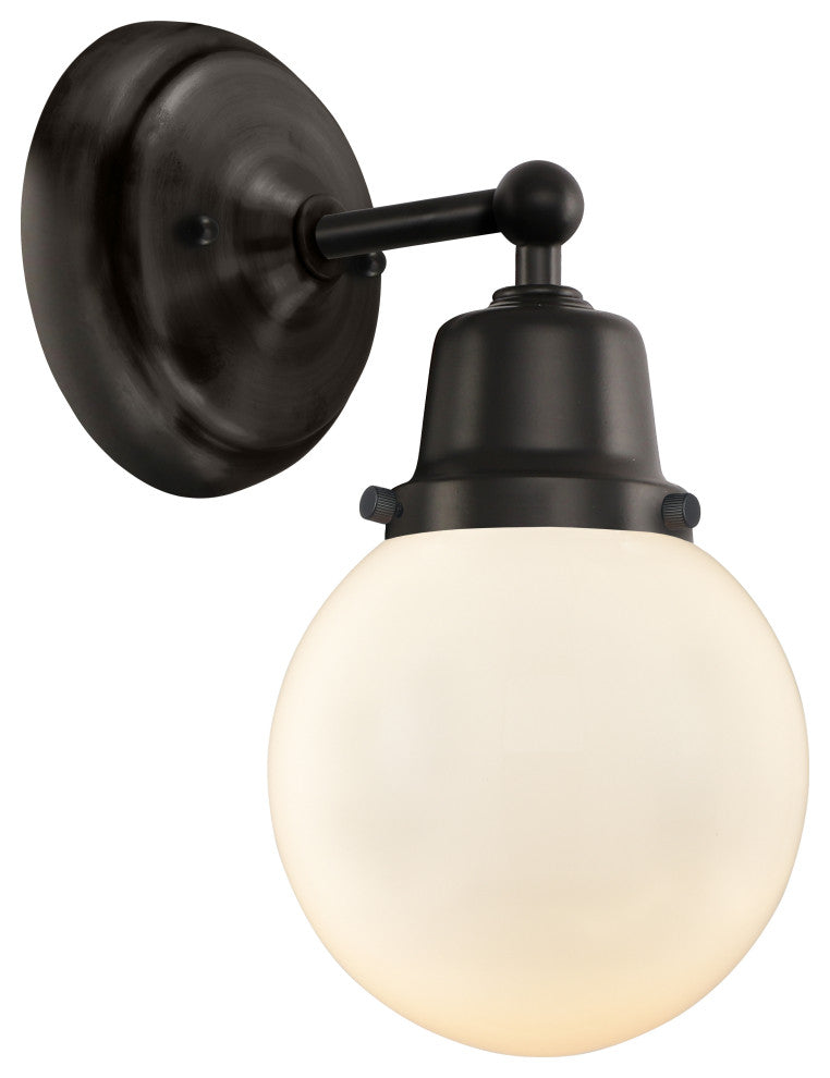 Innovations 623-1W-BK-G201-6 1-Light Sconce, Matte Black