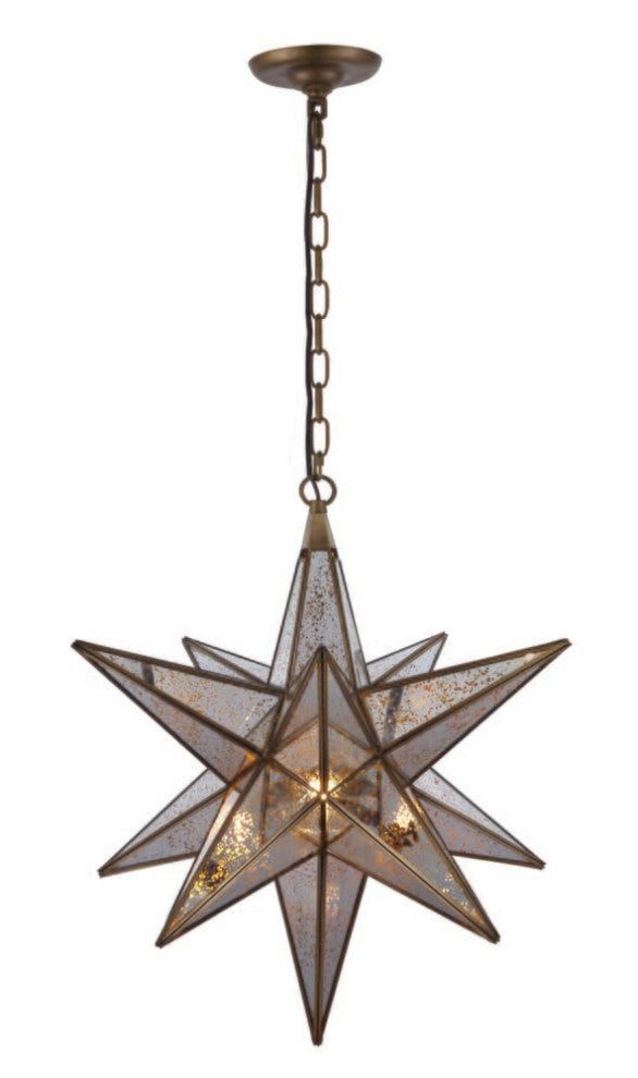 Elegant Lighting Orion Collection Chandelier, Dark Antique Brass