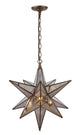 Elegant Lighting Orion Collection Chandelier, Dark Antique Brass