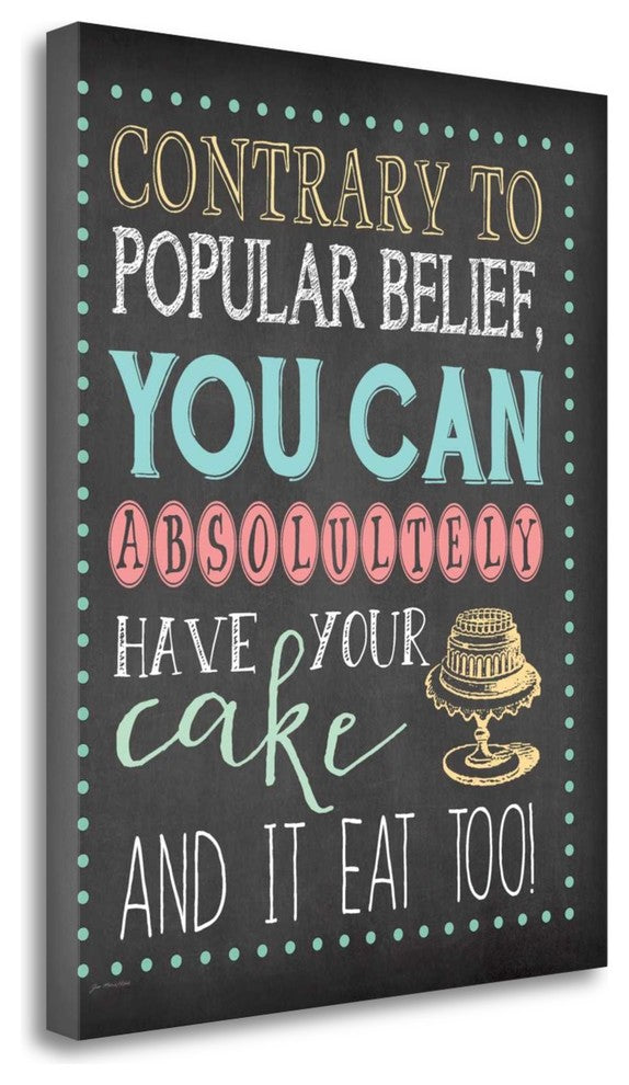 "Cake" By Jo Moulton, Giclee Print on Gallery Wrap Canvas, Ready to Hang