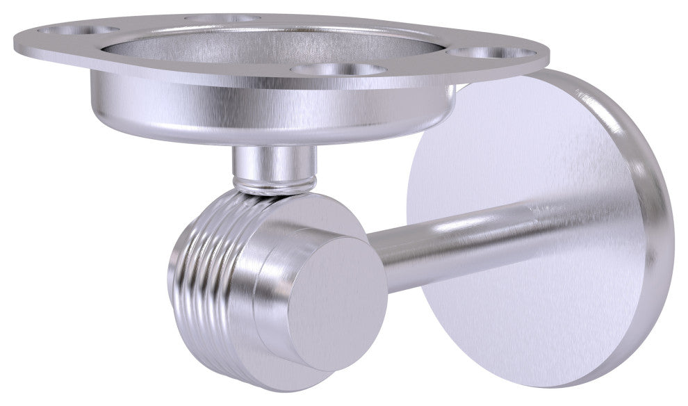 Satellite Orbit Two Toothbrush Holder With Groovy Accents, Satin Chrome