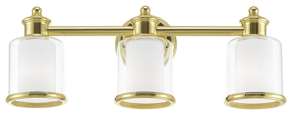 Livex Lighting Polished Brass 3-Light Bath Vanity