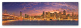 Doug Cavanah 'Sf With Bay Bridge' Canvas Art, 10x32