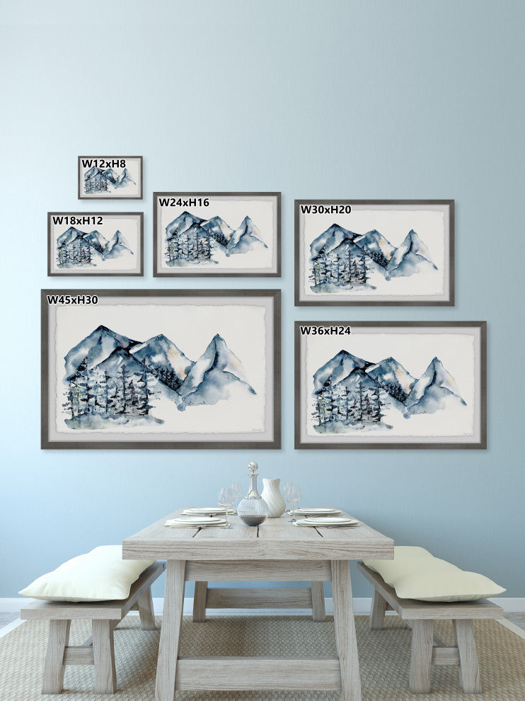 "The Snow Lane" Framed Painting Print, 18x12