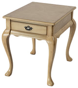 Grace 1-Drawer End Table, Antique Beige