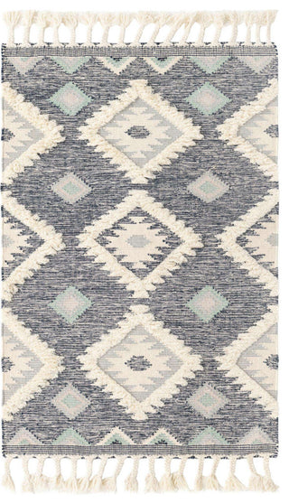 Unique Loom Ivory Mesa Area Rug, Navy Blue, 4'x6', Rectangular