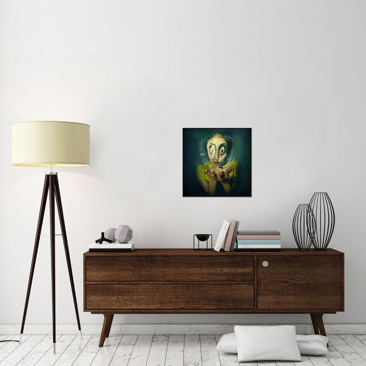 "Untitled" Framed Canvas Giclee by Inga Ivanova, 23x23"