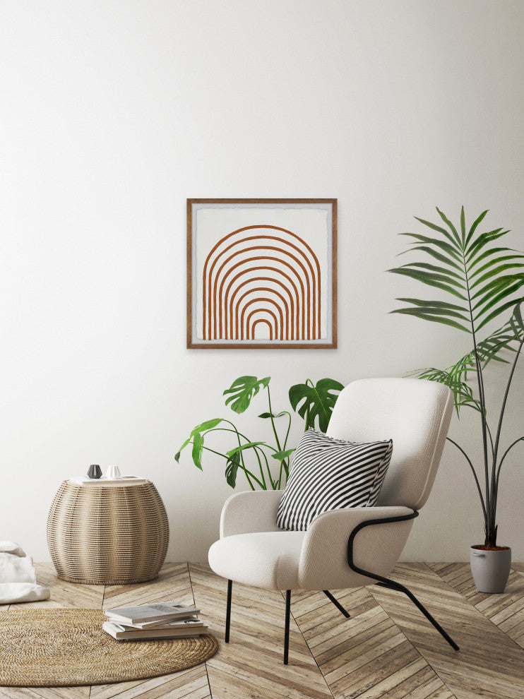 "Tunneled Archway" Framed Painting Print, 32x32