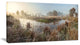 "Frosty Grass Aside River Panorama" Landscape Wall Art, 32"x16"