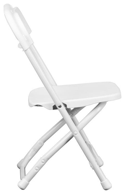 2 Pack Kids Plastic Folding Chair, White