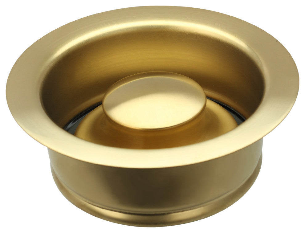 Copper Kitchen Sink Garbage Disposal Flange Stopper, Brushed Gold