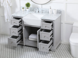 Home Living 22" Farmhouse Grey-Light Bathroom Vanity