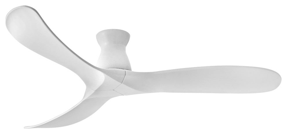 Hinkley Swell 60" Indoor/Outdoor Flush Mount Ceiling Fan, Matte White