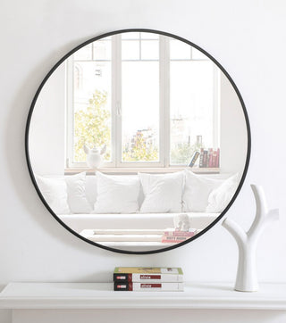 Contemporary Black Vanity Mirror