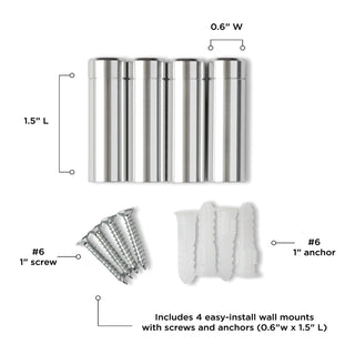 Set of 4 UV Grade Acrylic Floating Gallery Wall