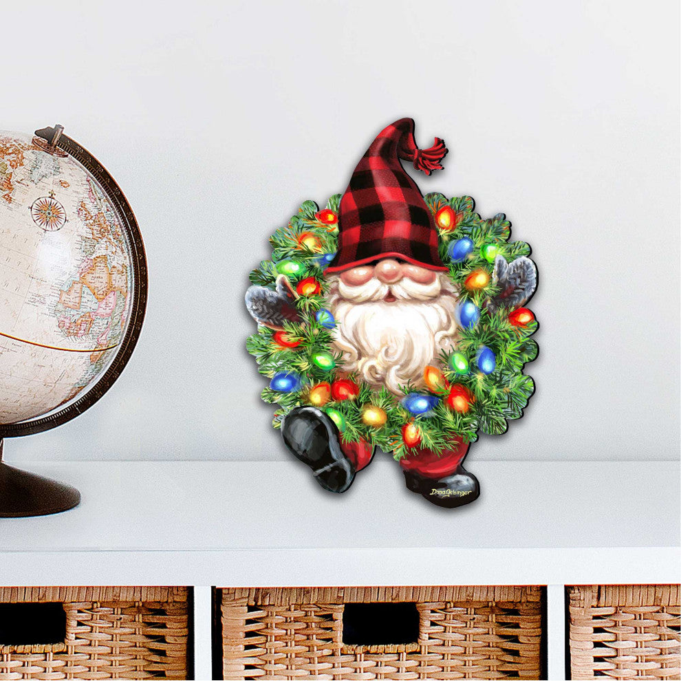 Christmas Dwarf Wreath Easter Outdoor Decor Large Ornament