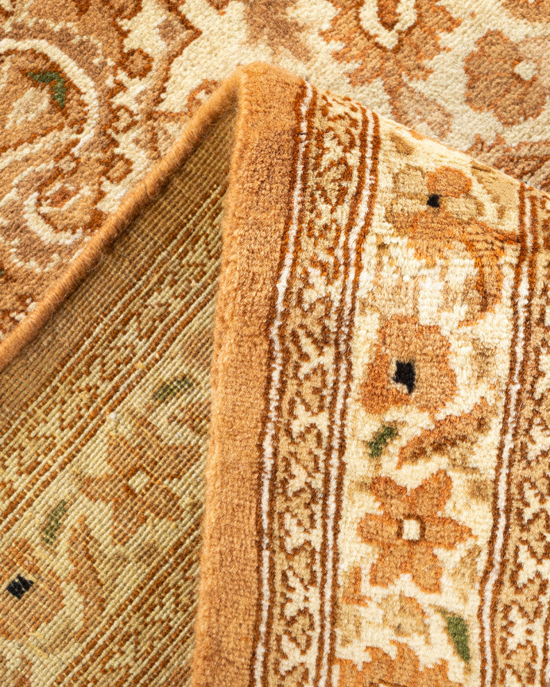 Mogul, One-of-a-Kind Hand-Knotted Area Rug Yellow, 6' 1" x 9' 7"