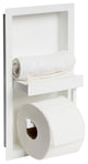 AlFI brand ABTPNC88-W White Matte Stainless Steel Toilet Paper Holder Niche