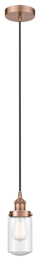 Innovations 616-1PH-AC-G314 1-Light Mini Pendant, Antique Copper