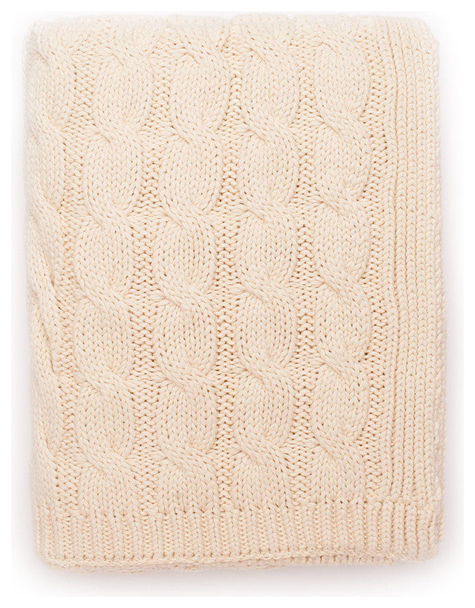 Big Cable Throw, Natural