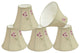 30055-5 Small Bell  Chandelier Clip On Lamp Shade Apricot 3"x6"x5"