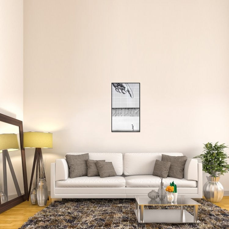 "The Finger Points" Framed Canvas Giclee by Linda Wride, 22x37"