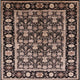 Ahgly Company Indoor Square Mid-Century Modern Area Rugs, 5' Square