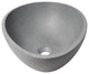 ALFI brand ABCO21O 21" Solid Concrete Tear Drop Above Mount Vessel Sink