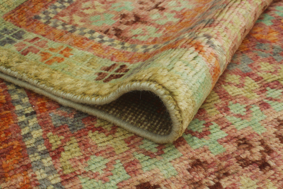 Balochi Greta Purple/Gray Rug, 4'9x6'6