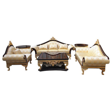 Infinity Walnut Framed 5-Piece Living Room Set