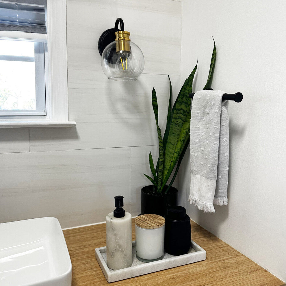 1-Light Vanity Sconce Lighting for On the Wall and Over the Mirror