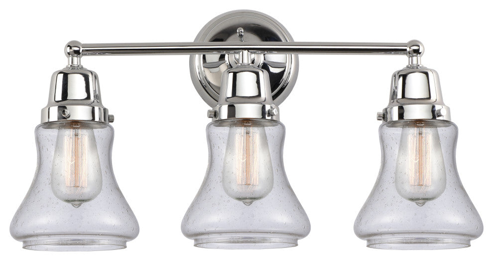 Innovations 623-3W-PC-G194 3-Light Bath Vanity Light, Polished Chrome