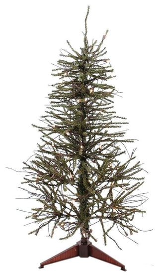 3' Pre-Lit Vienna Twig Table Top Artificial Christmas Tree, Clear Lights
