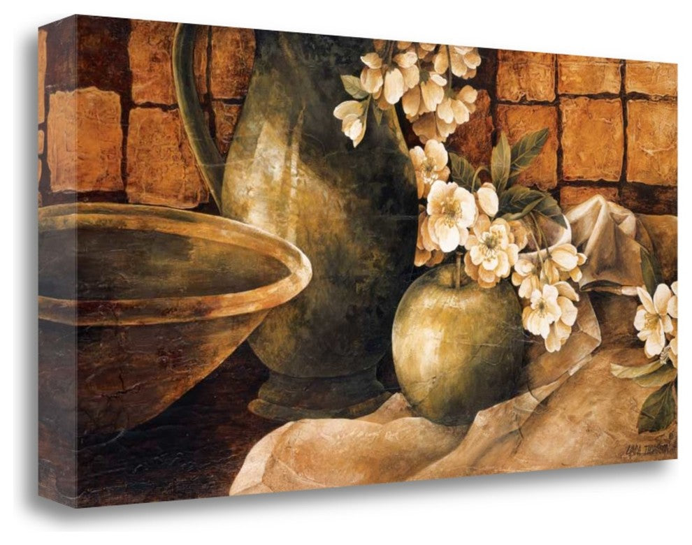"Tiled Still Life I" By Linda Thompson, Giclee Print on Gallery Wrap Canvas
