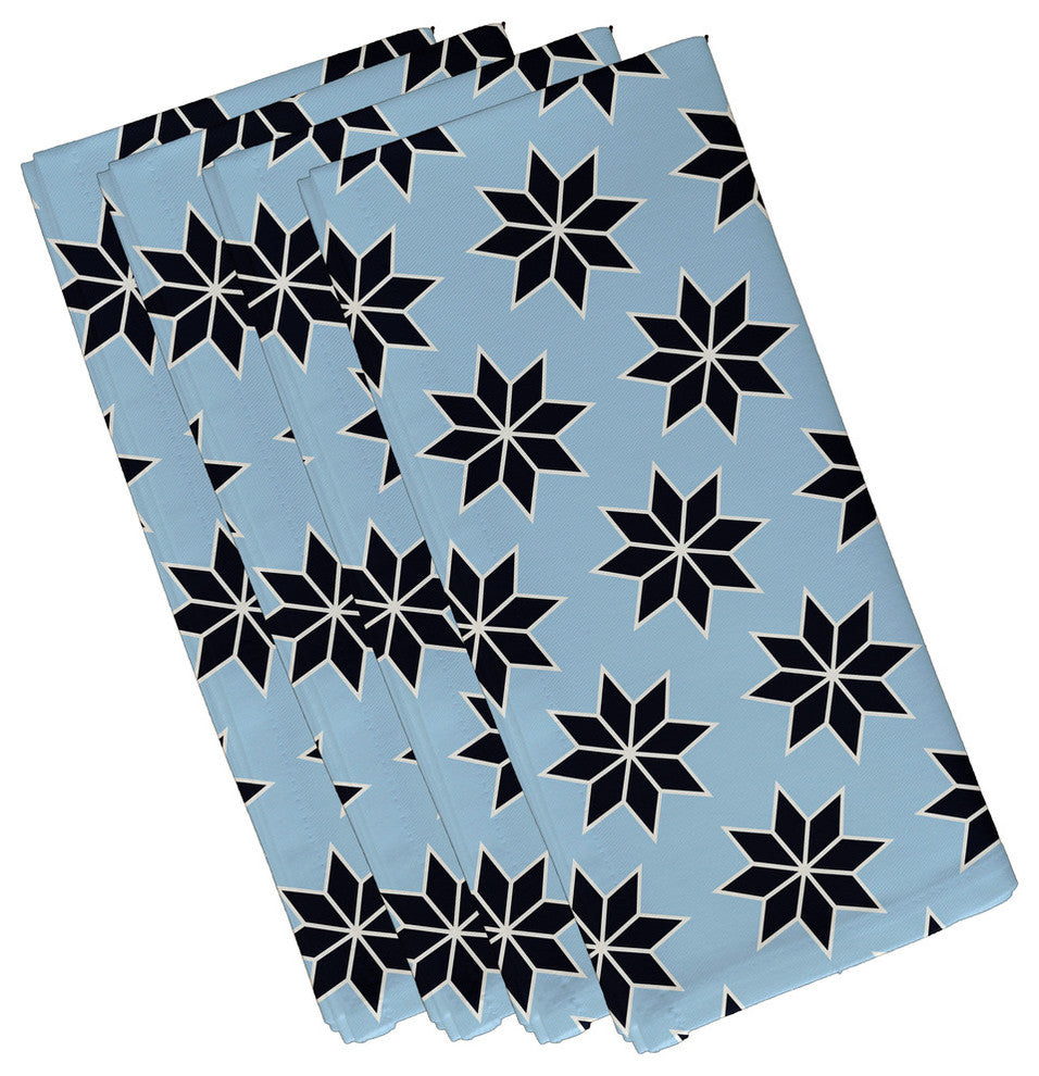 Decorative Holiday Napkin, Set of 4, Light Blue
