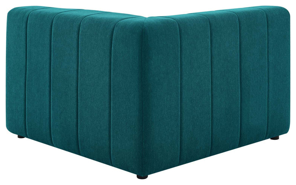 Bartlett Upholstered Fabric Left-Arm Chair Teal