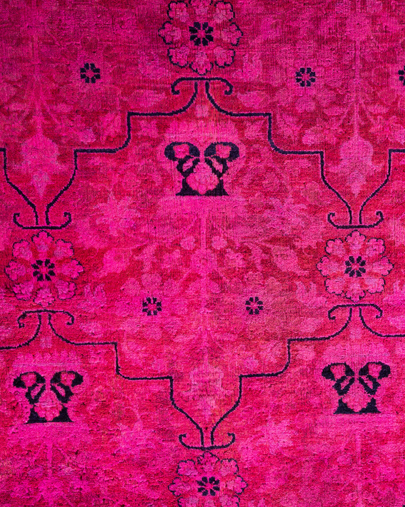 Fine Vibrance, One-of-a-Kind Handmade Area Rug Purple, 15'8"x9'2"