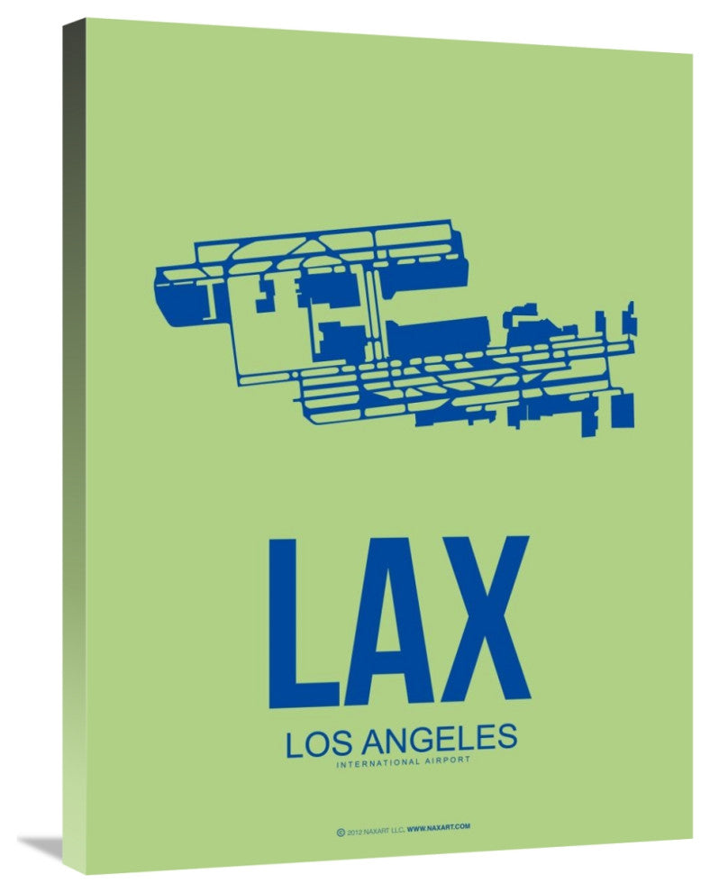 "LAX Los Angeles Poster 1" Fine Art Print
