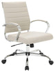 LeisureMod Benmar Leather Office Chair Tan