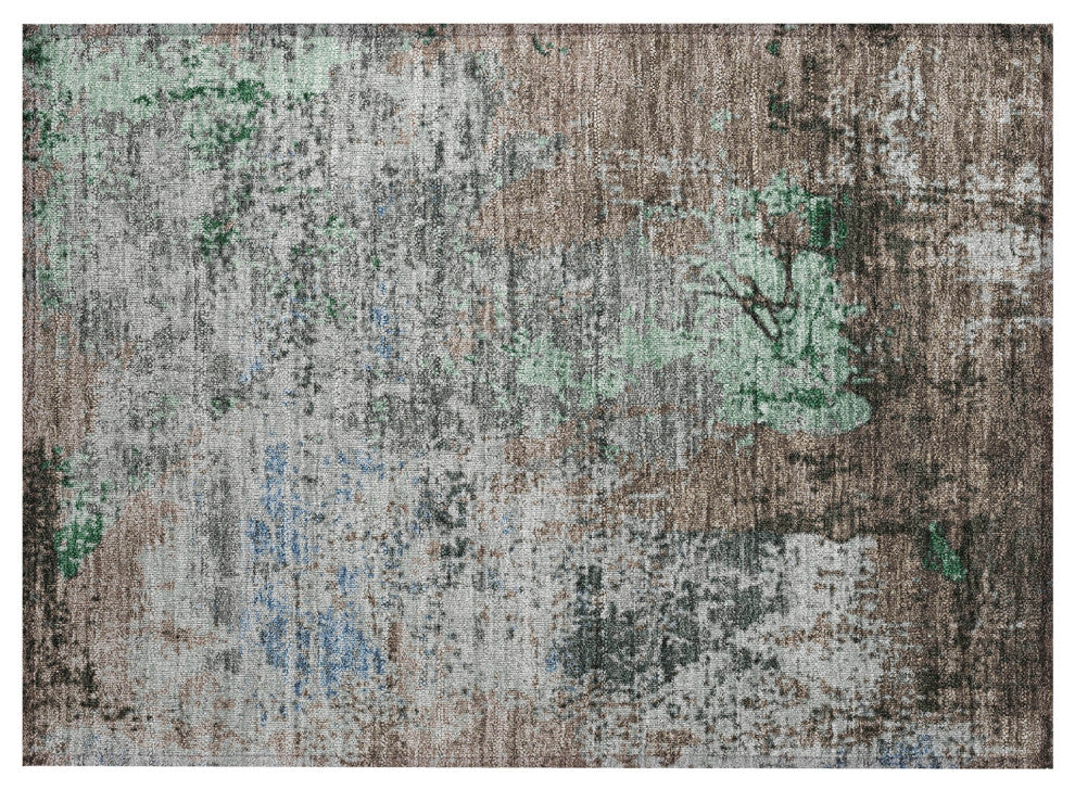 Machine Washable Indoor/Outdoor Chantille ACN1911 Taupe 1'8" x 2'6" Rug